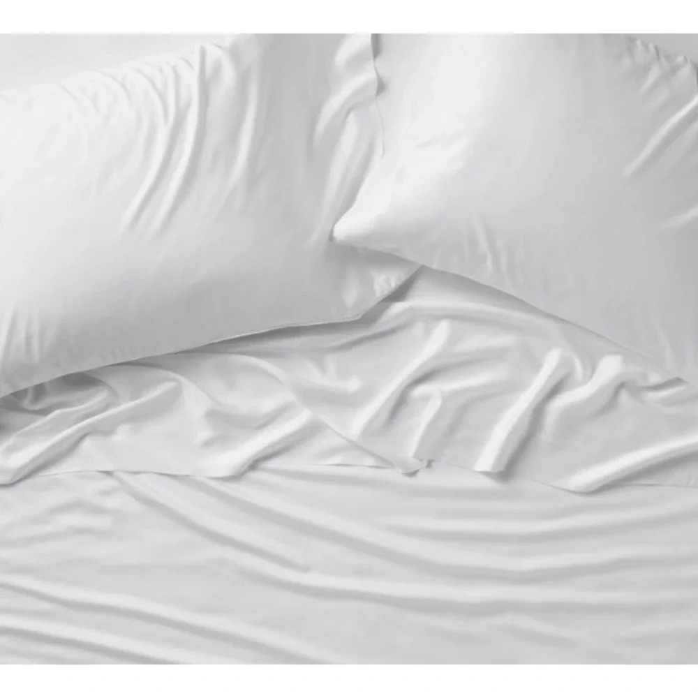 Casaluna Blissful Sheet Set  Rayon From Bamboo King White 400 Thread Count